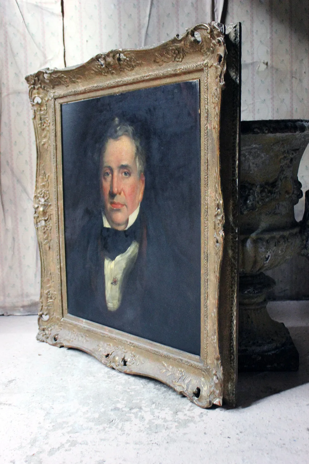 A 19thC English School Oil on Board Portrait of a Gentleman c.1870