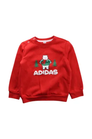 Adidas Bear Print Crewneck Sweatshirt 18-24M