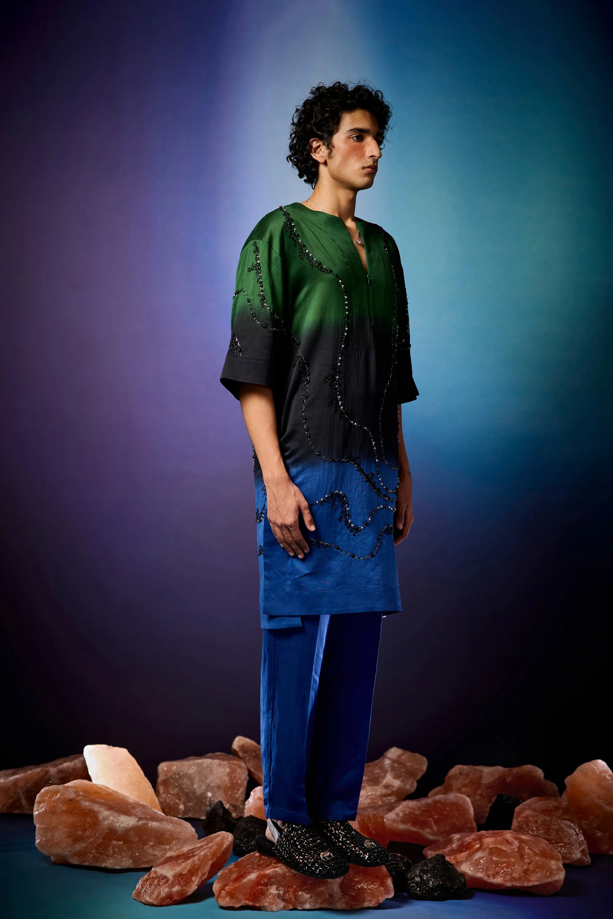 Aurombre Swirlscent Kurta Set