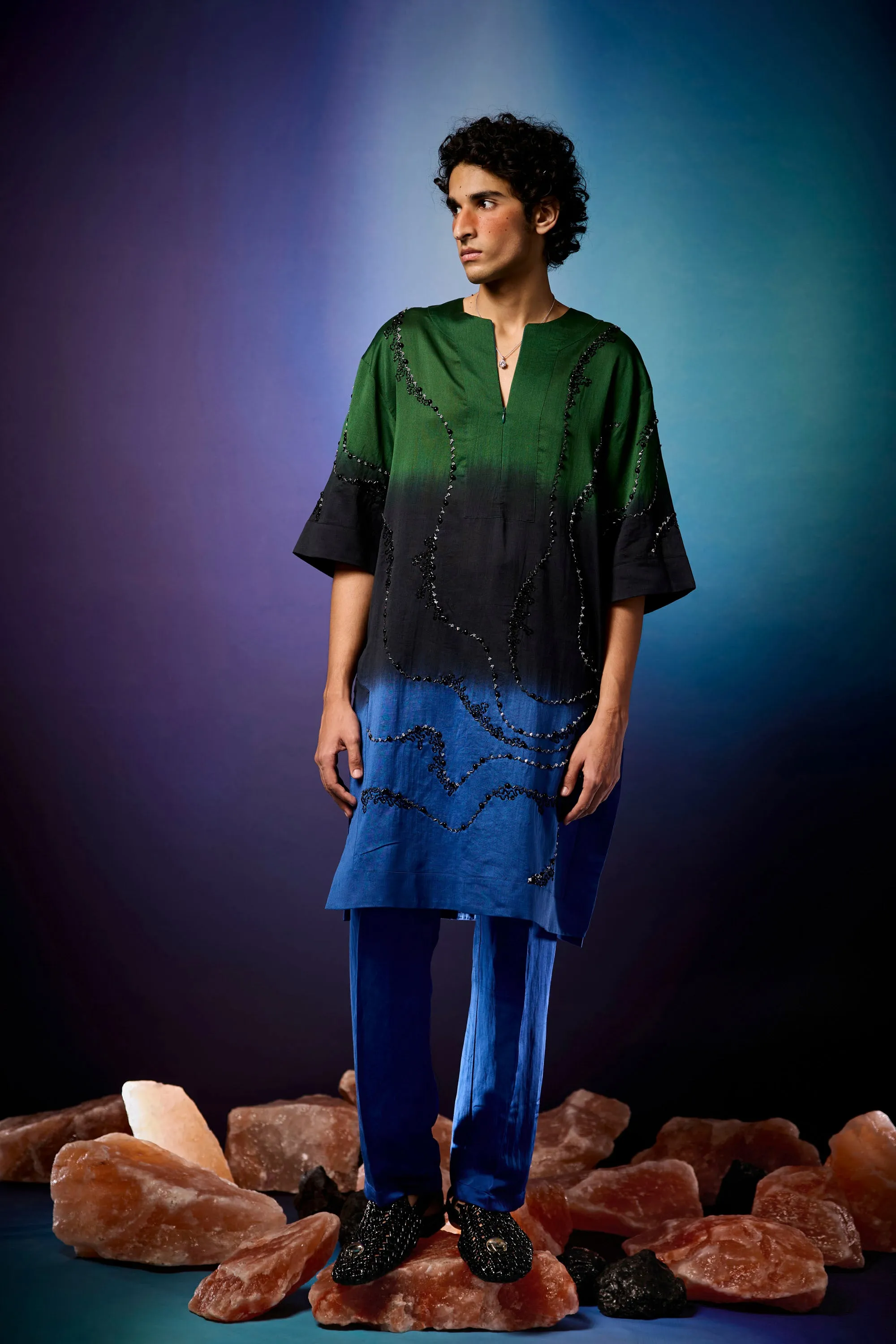 Aurombre Swirlscent Kurta Set