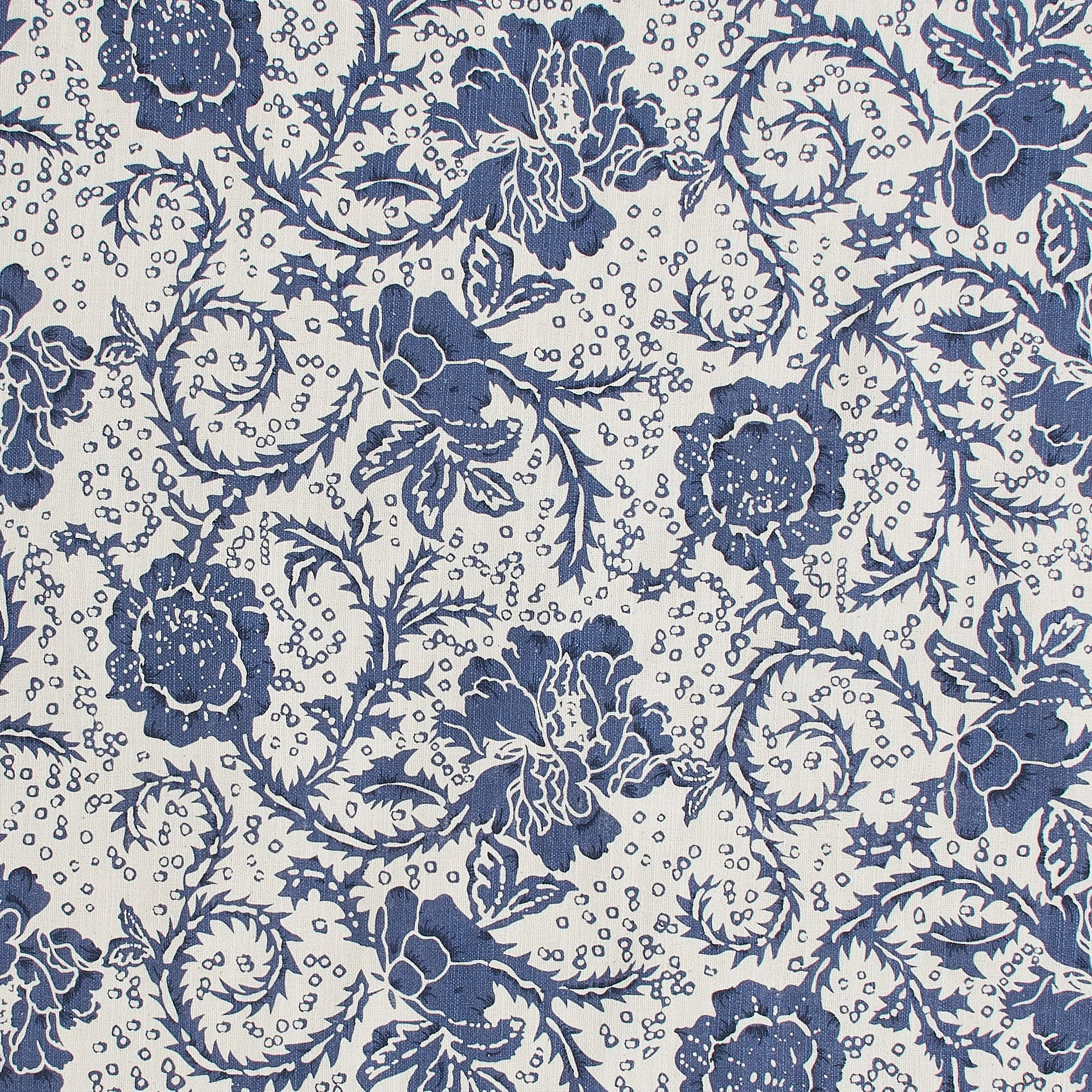 Dorset Navy Floral Lined Tier Curtains 24"