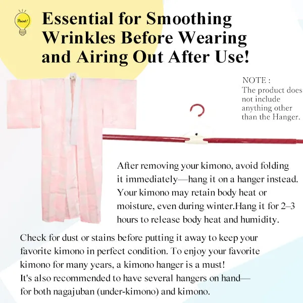 Foldable Kimono Hanger without obi holder type