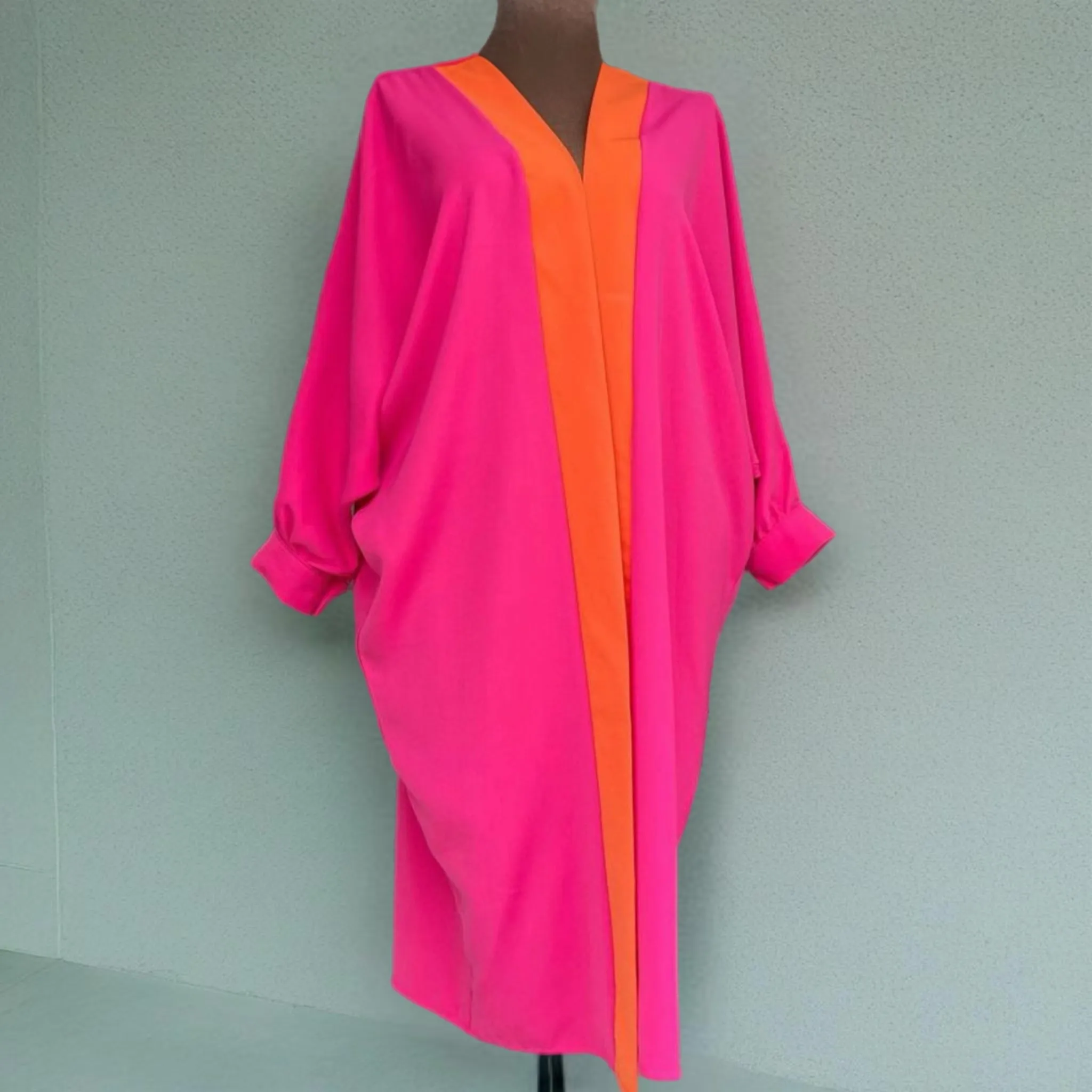 Handmade Fuchsia Cotton Kimono Jacket O/S AU 10-18