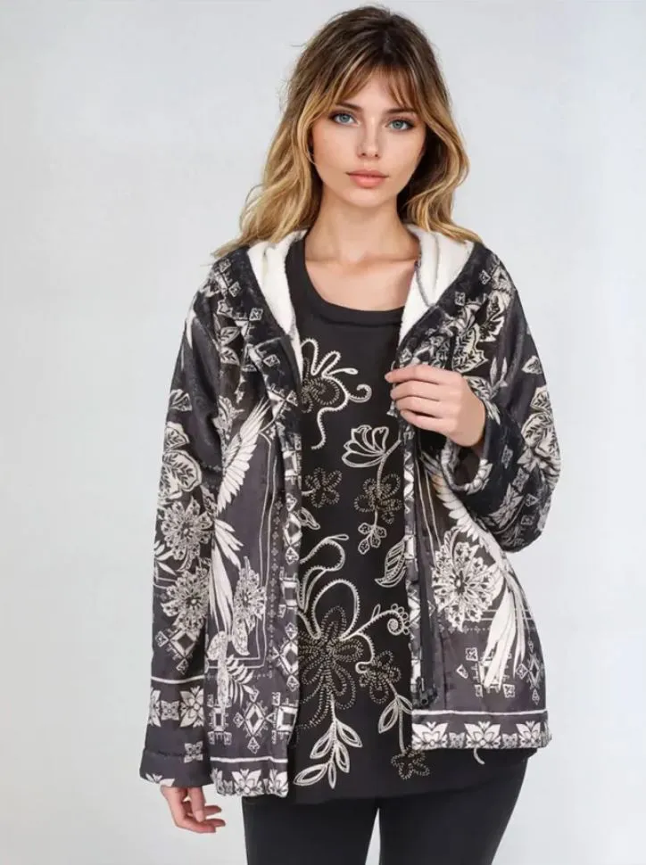 Johnny Was Joan Zip Sherpa Jacket
