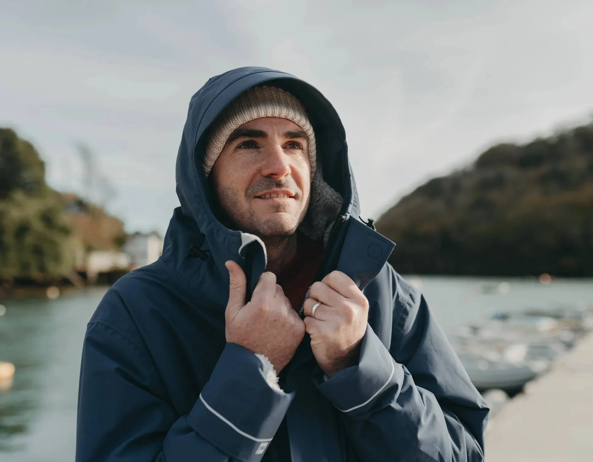 Men's EVO Pro Slimline Waterproof Parka Jacket - Admiral Blue