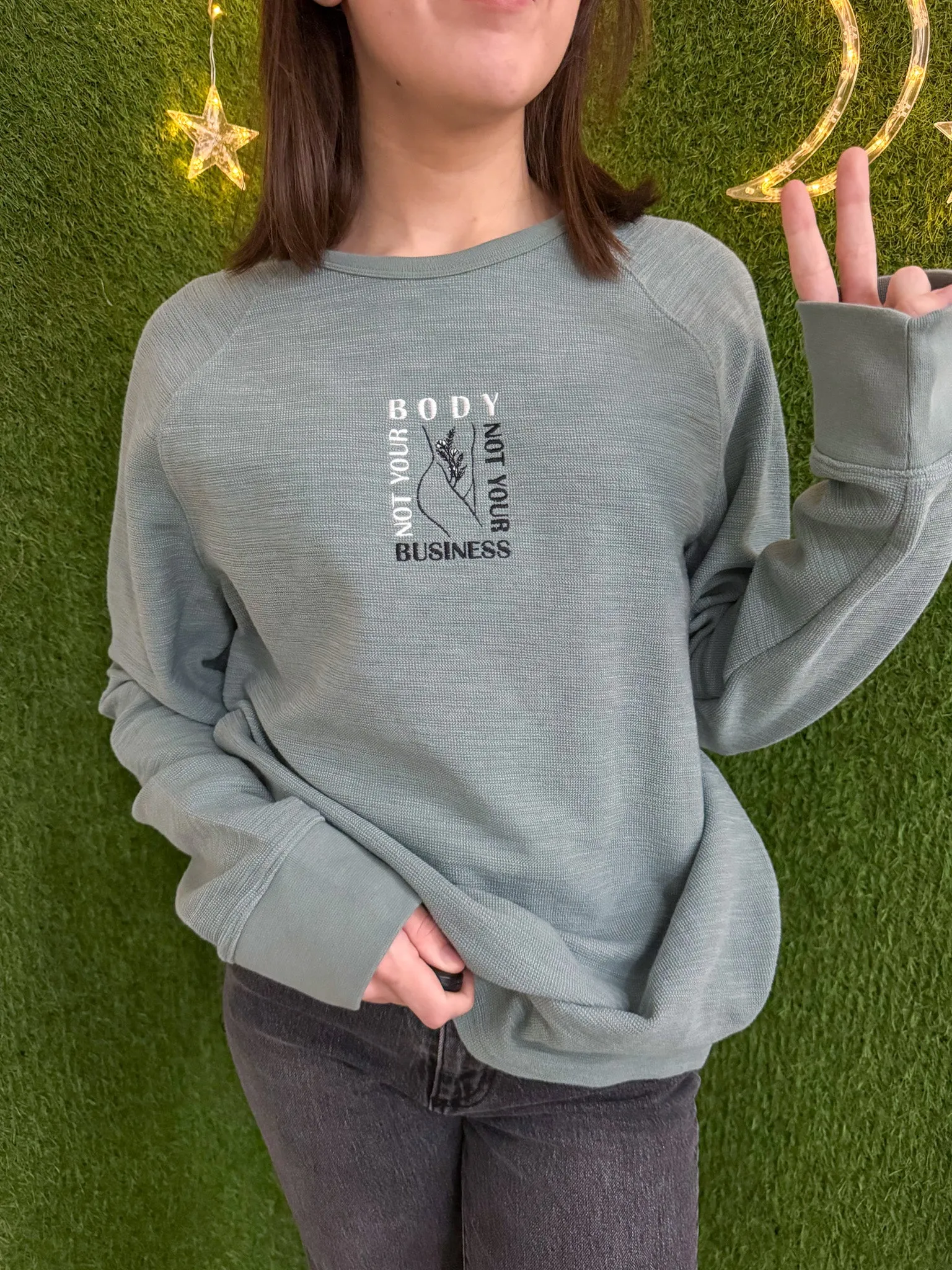 Not Your Body, Not Your Business Thermal Long Sleeve M