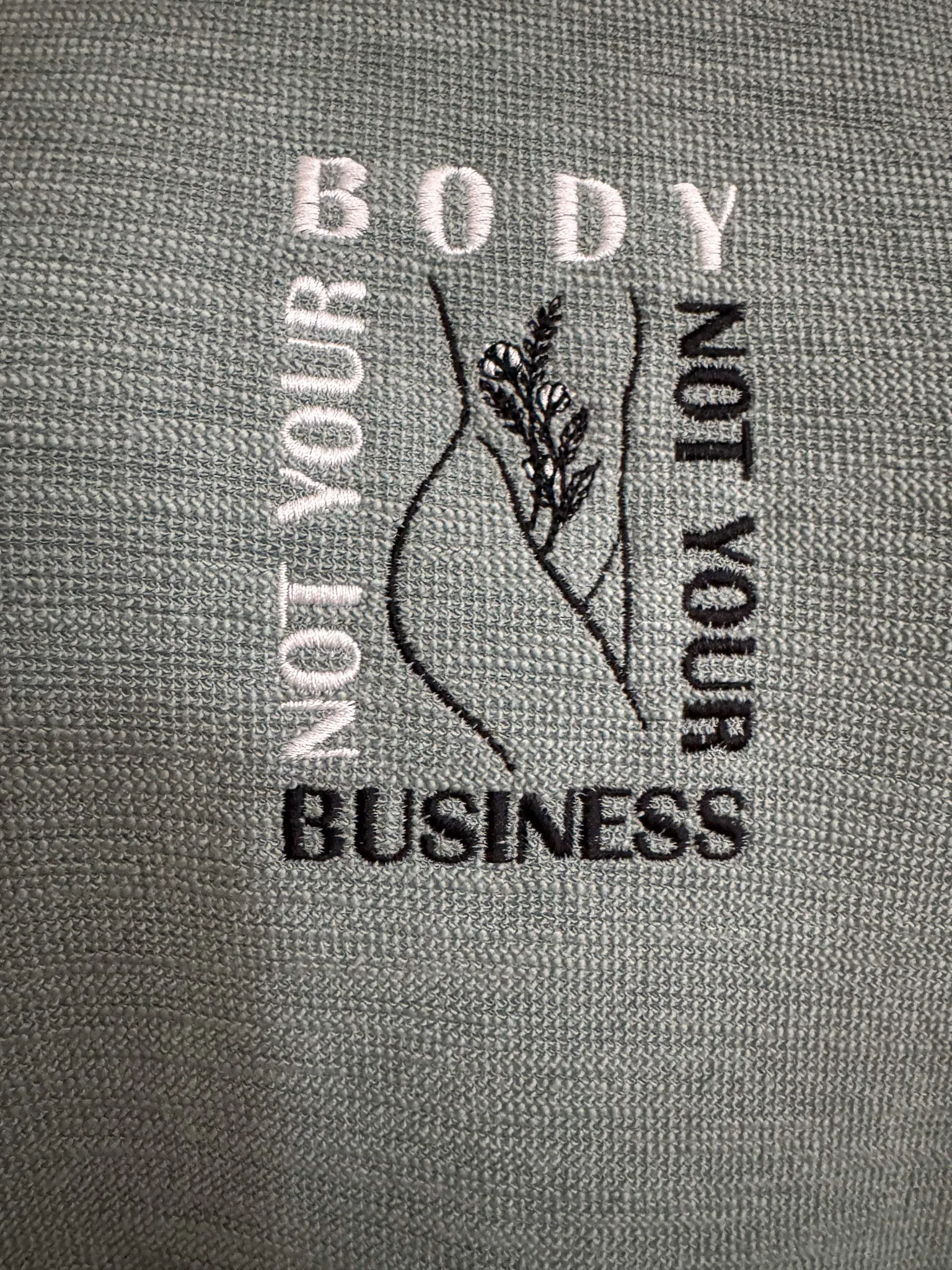 Not Your Body, Not Your Business Thermal Long Sleeve M