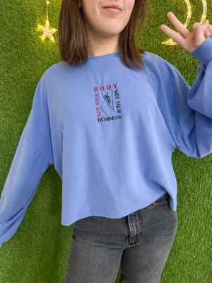 Not Your Body, Not Your Choice Cropped Long Sleeve 2XL