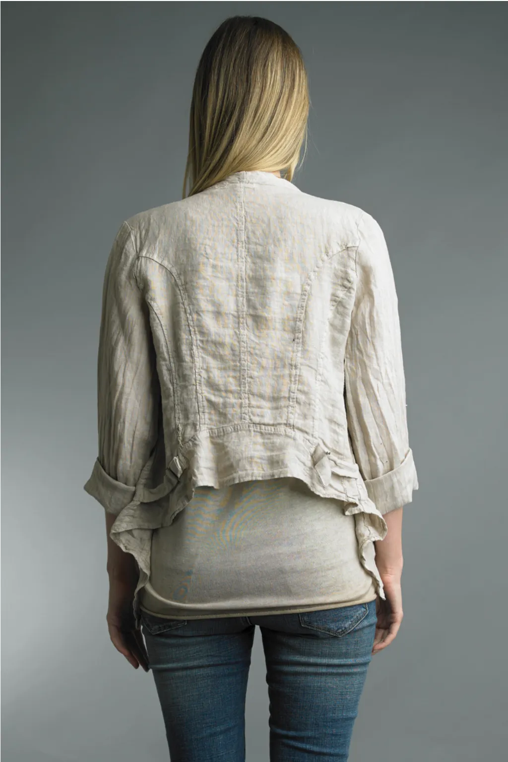 SHORT LINEN JACKET