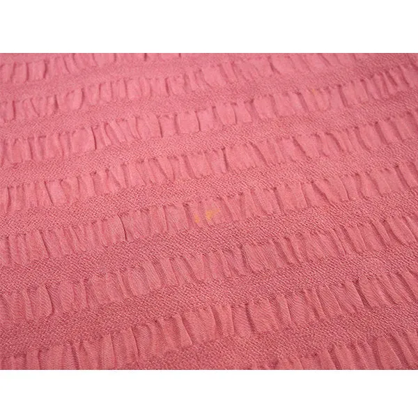 Vintage Haori Kimono Jacket Silk, Dark Pink base, Stripes