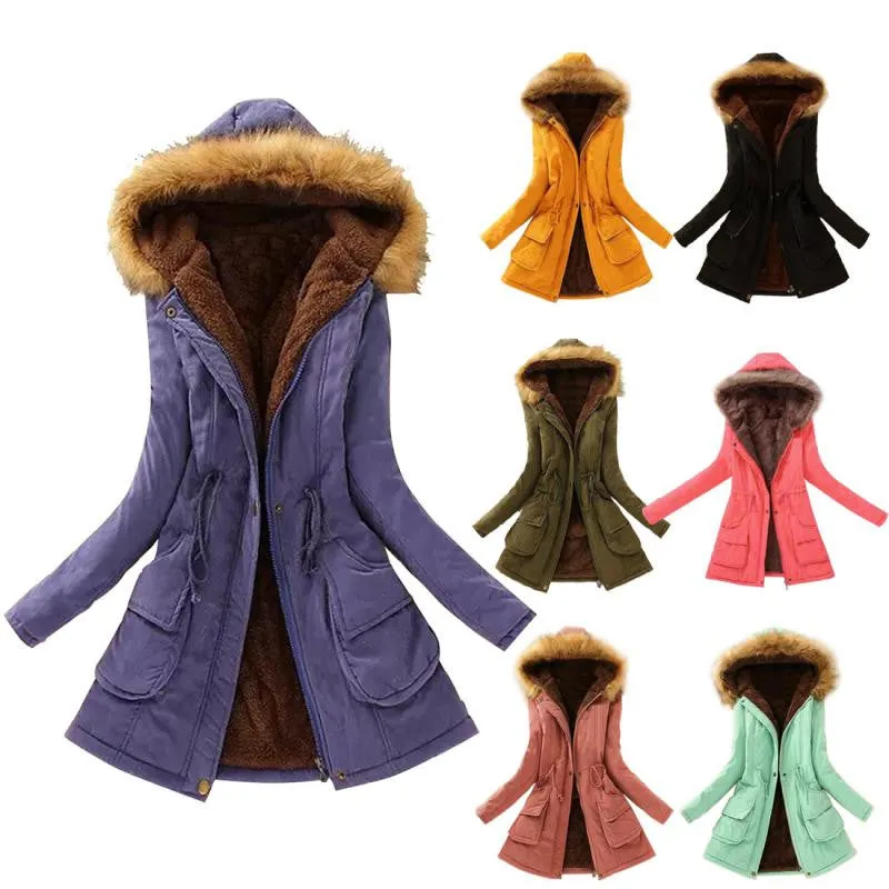 Warm Fur Collar Winter Coat New