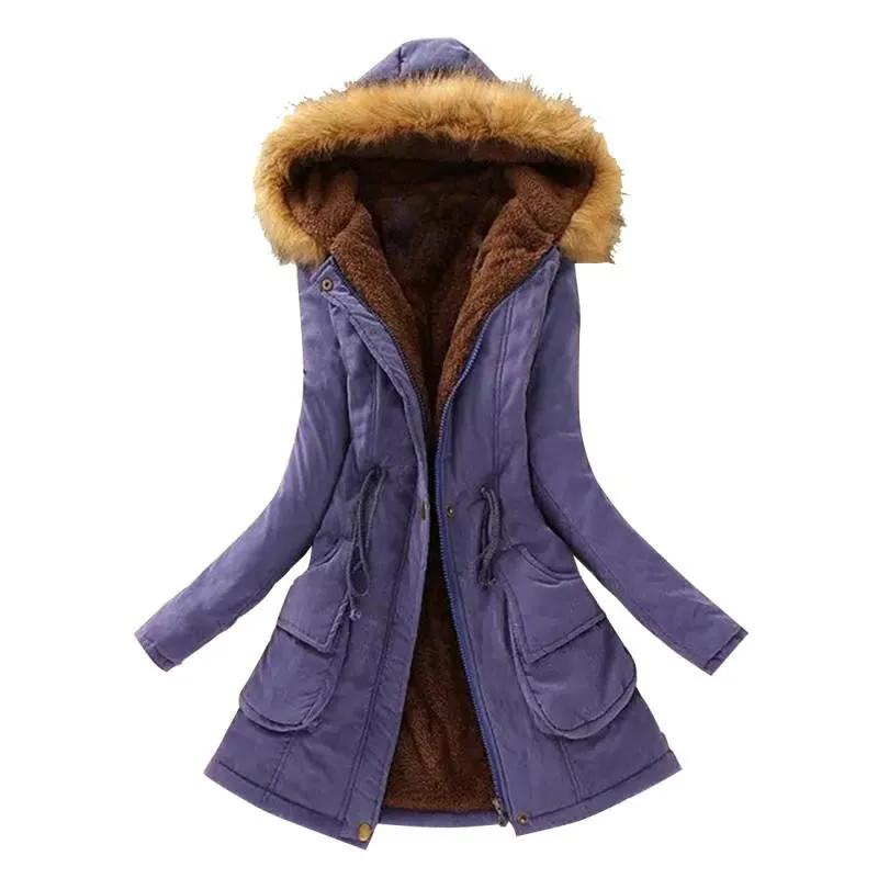 Warm Fur Collar Winter Coat New