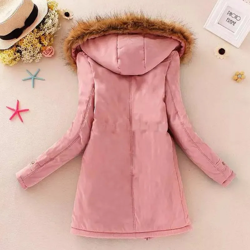 Warm Fur Collar Winter Coat New