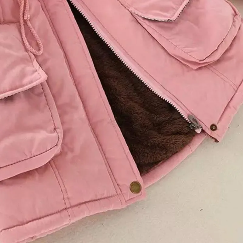 Warm Fur Collar Winter Coat New