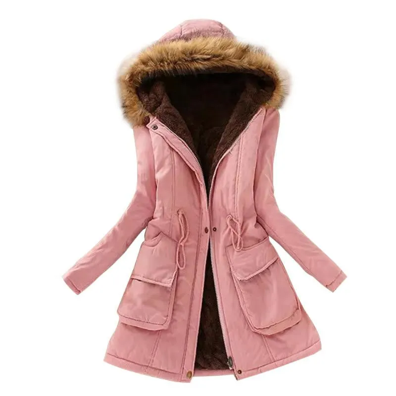 Warm Fur Collar Winter Coat New